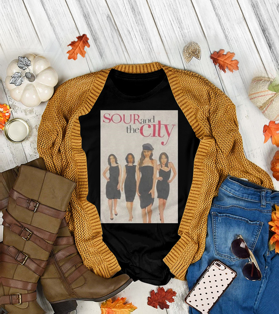 SOUR And The City Olivia Rodrigo Black Dress Quartet T-Shirt