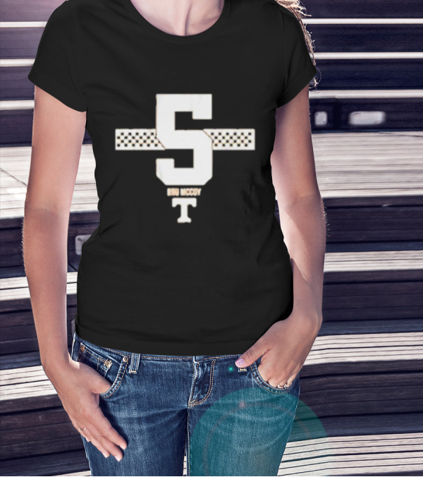 Tennessee Football Bru McCoy Number 5 Racing Stripe T T-Shirt