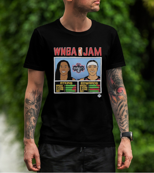 WNBA Jam Mystics Atkins Edwards Speed Points Defense T-Shirt