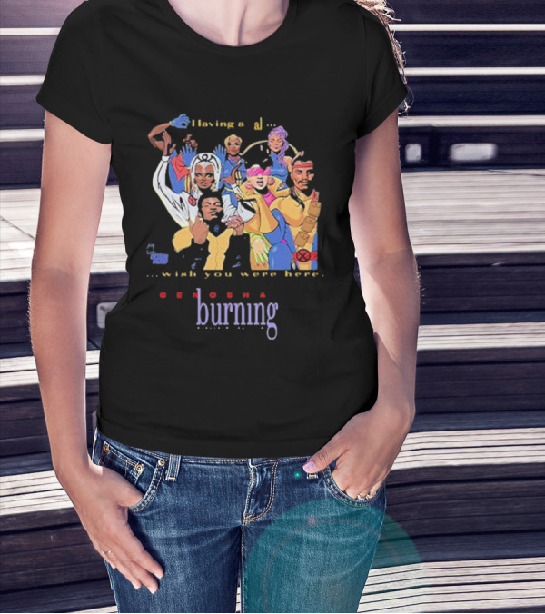 Genosha Having A Ball Wish You Were Here Burning Paris Is Burning T-Shirt