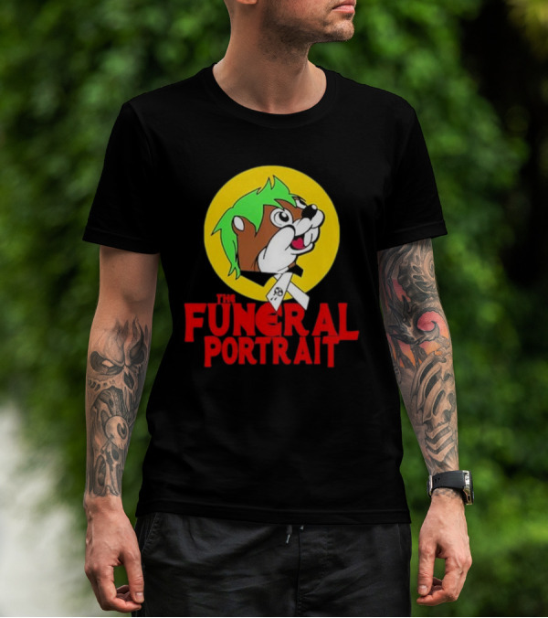 The Funeral Portrait Cartoon Mascot Circle T-Shirt