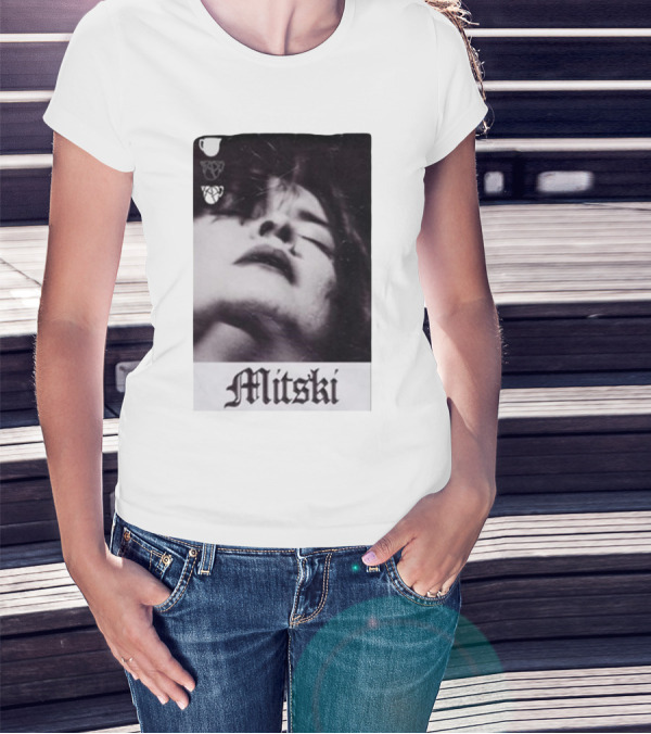 Mitski Gothic Black And White Portrait T-Shirt