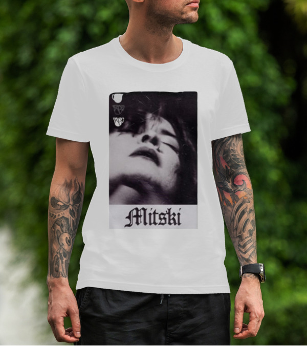 Mitski Gothic Black And White Portrait T-Shirt