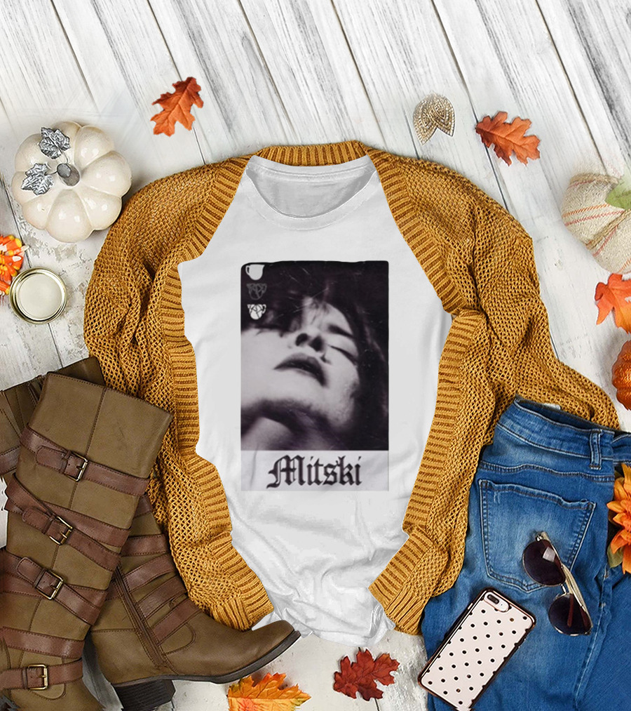 Mitski Gothic Black and White Portrait T-Shirt