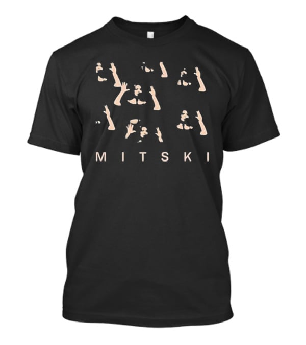 Mitski Tides Contain Wave Gesture Icons T-Shirt