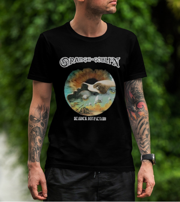 Orange Goblin Science Not Fiction Psychedelic Space Exploration T-Shirt
