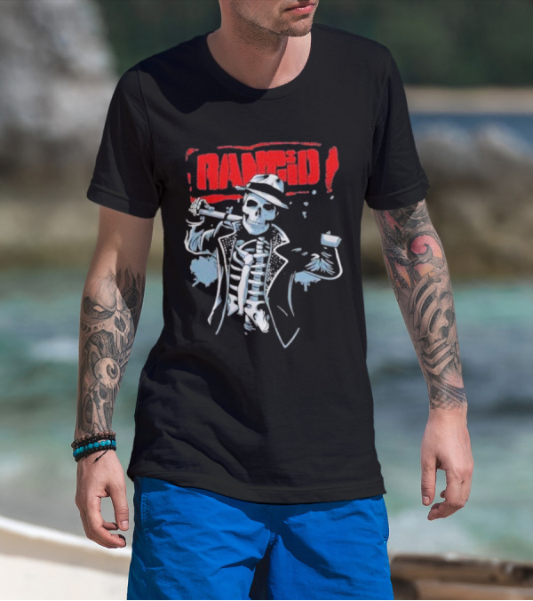 Rancid Bo Knows Skele Tim North America Tour T-Shirt