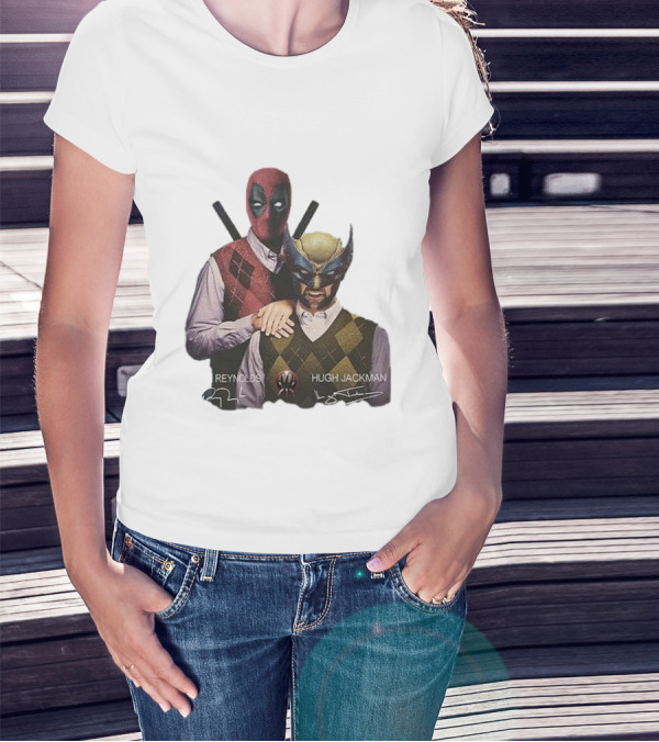 Deadpool Wolverine Ryan Reynolds Hugh Jackman Step Brothers T-Shirt