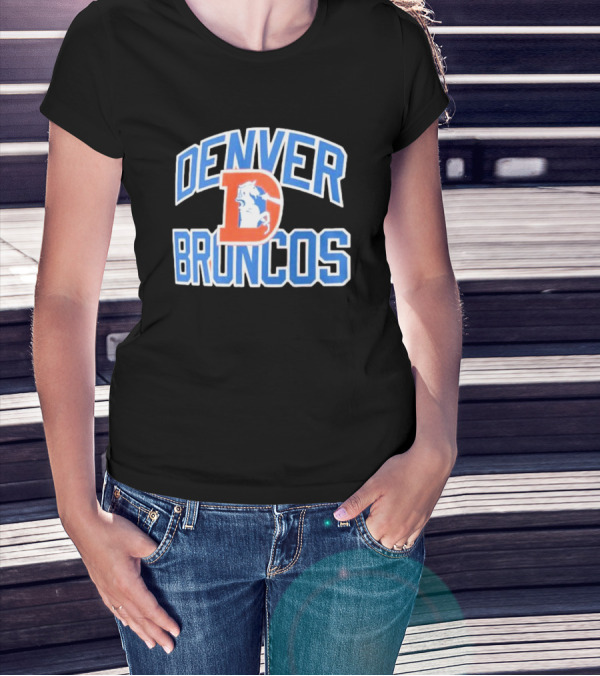 Denver Broncos Retro D Emblem T-Shirt