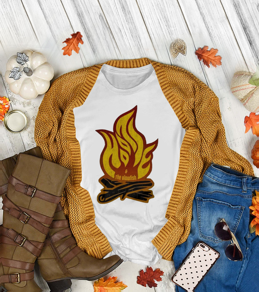 Hootie and The Blowfish Campfire Flame Logs T-Shirt
