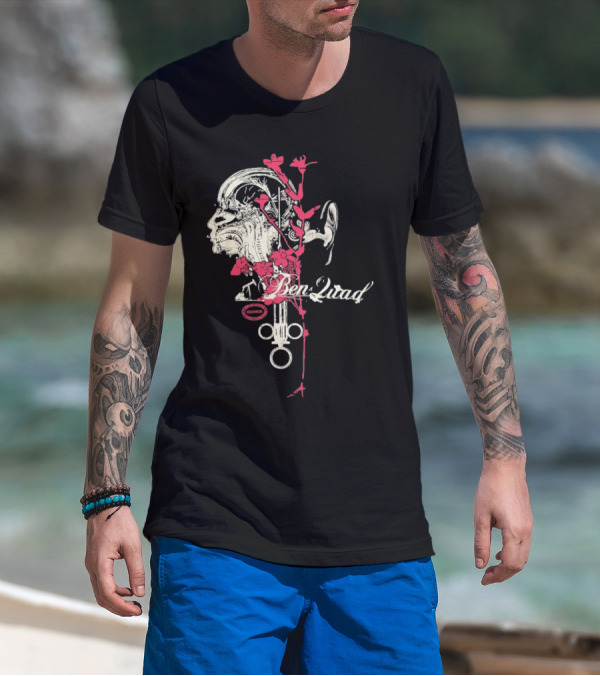 Purenoise Ben Quad Anatomy Circuit Roses Skull T-Shirt