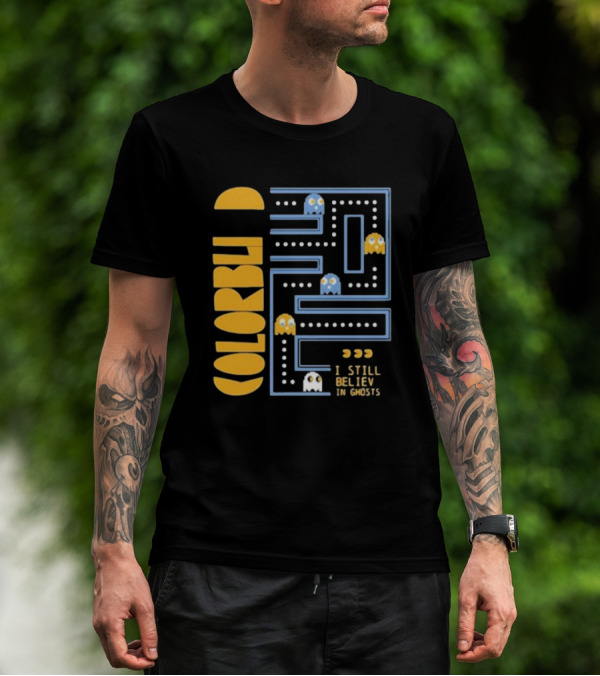 Colorblind I Still Believe In Ghosts Pac-Man Ghosts Maze T-Shirt