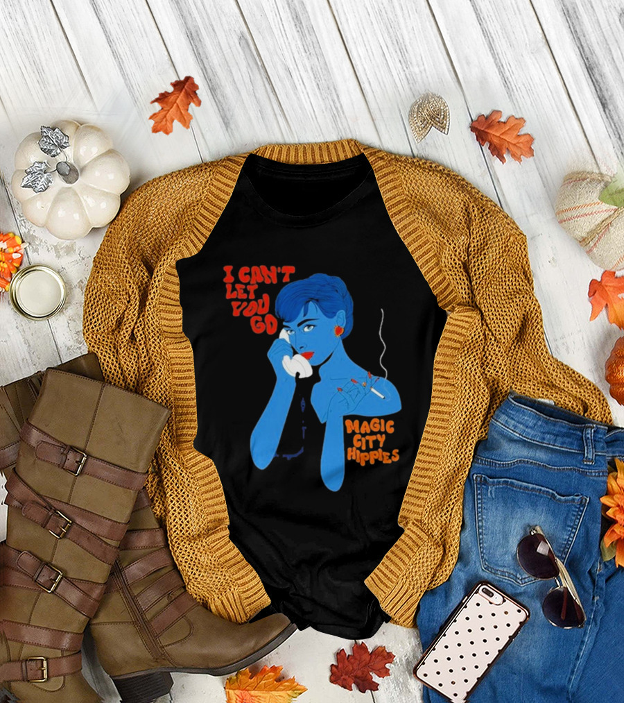 Magic City Hippies I Can’t Let You Go Blue Woman Smoking Retro T-Shirt