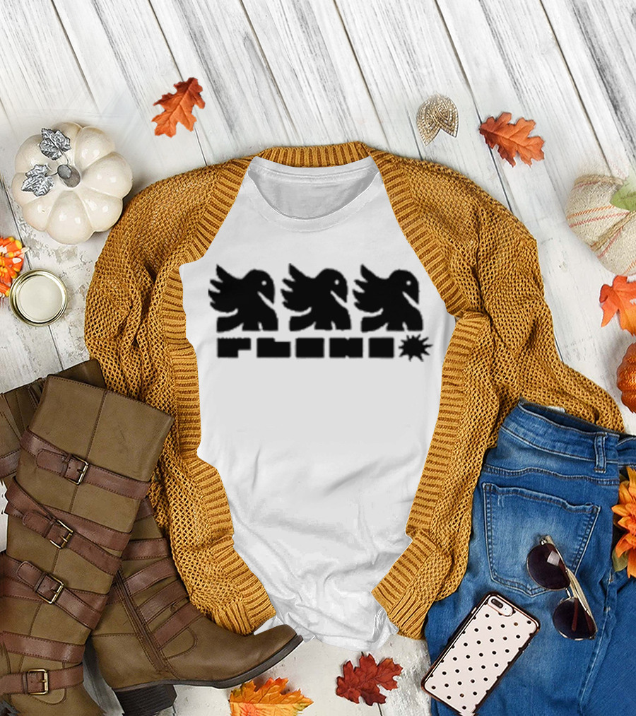 Plini Three Dancing Birds Silhouette with Starburst T-Shirt