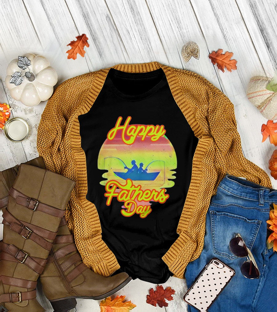 Happy Fathers Day Fishing T-Shirt