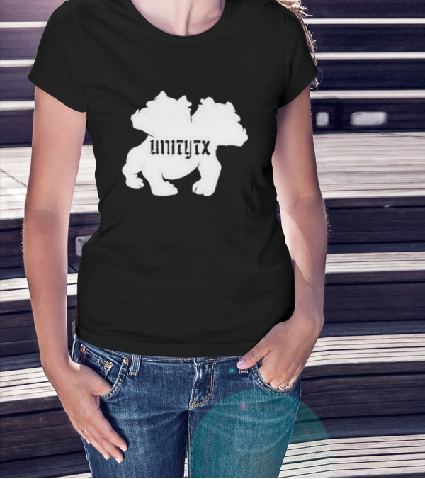 Unitytx Bulldog Silhouette Twins T-Shirt