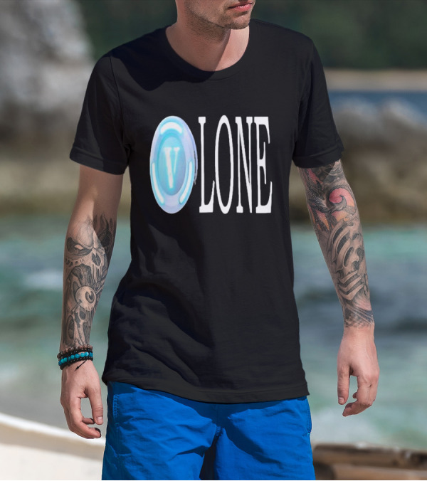 Bussinapparelco Vlone Vbuck Coin Icon And Text T-Shirt