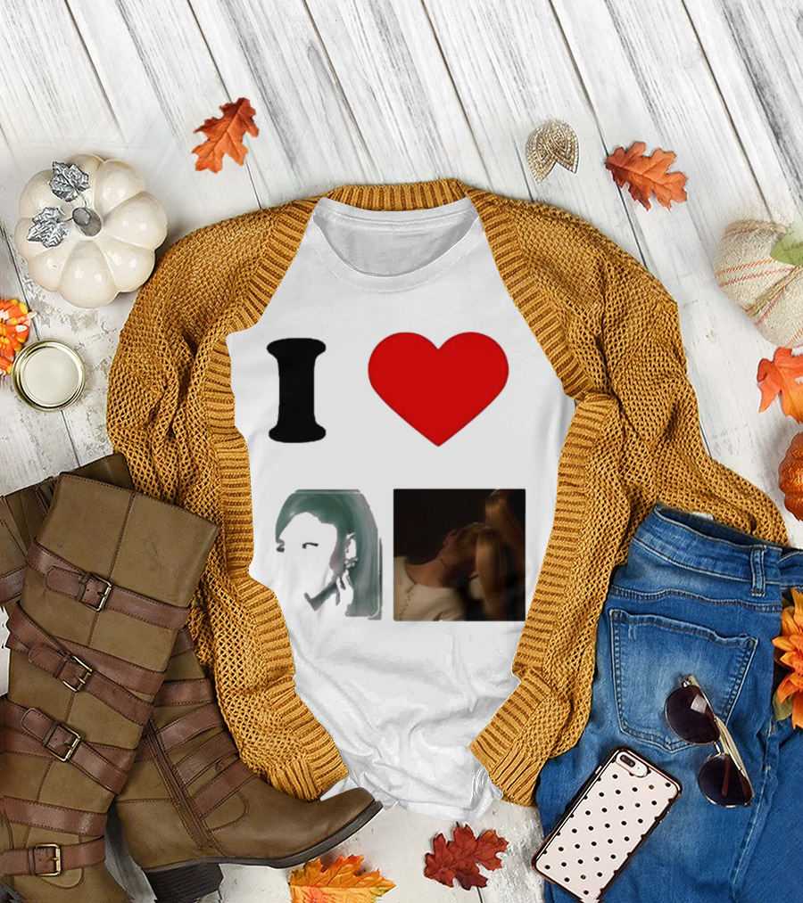 I Love Ariana Grande Cameron Fan Art Duo T-Shirt