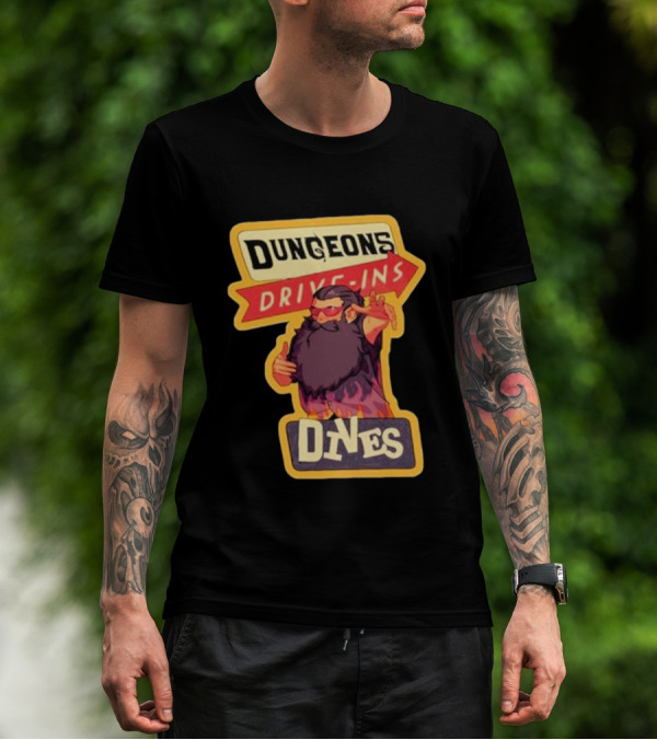 Dungeons Drive-Ins Dives Catskullery Senshi T-Shirt