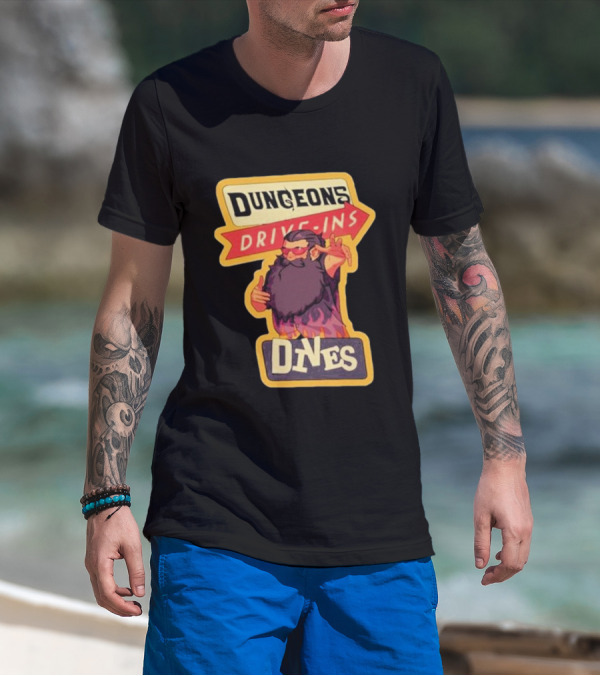 Dungeons Drive-Ins Dives Catskullery Senshi T-Shirt