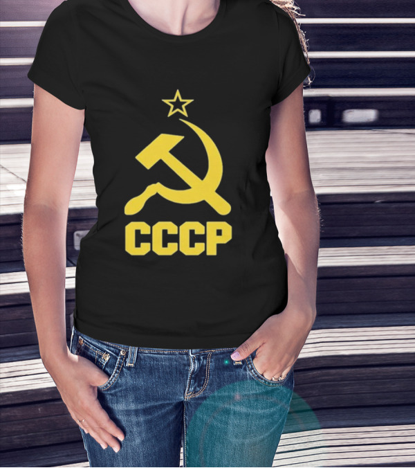 CCCP Hammer And Sickle Star Soviet T-Shirt