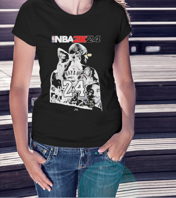NBA 2K24 Mamba Day Kobe Bryant 24 08 24 Two Sides T-Shirt
