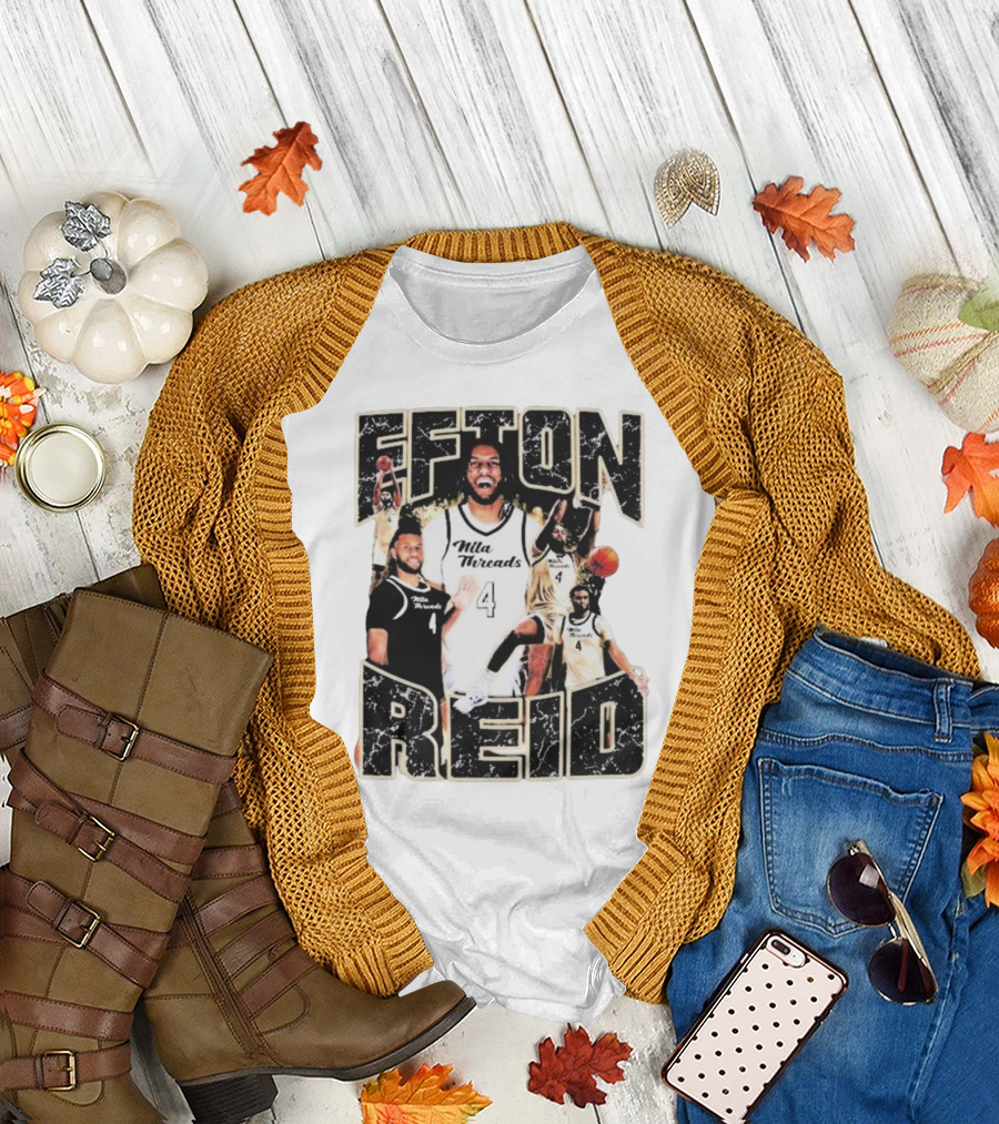Efton Reid Nila Threads Basketball Player 4 T-Shirt