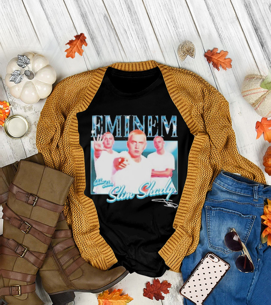 Eminem Eminem Chka Chka Slim Shady Trio Image T-Shirt