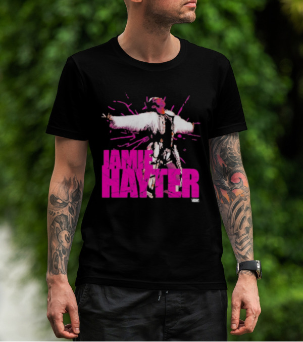 Jamie Hayter Wrestling Star Power Pose AEW Burst T-Shirt