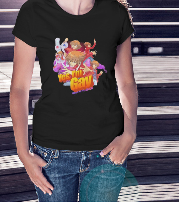 Yes I'm Gay Good At Yu-Gi-Oh Jaden Yuki Anime Character T-Shirt