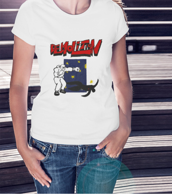 Demolition Extremely Good Boxing Punch Against Starry Night Shadow T-Shirt