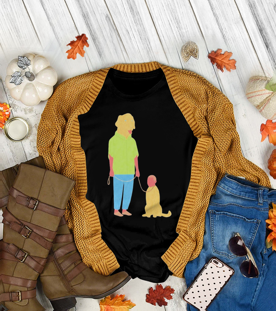 Dogswap Staselė Jakunskaitė Human Dog Head Swap T-Shirt