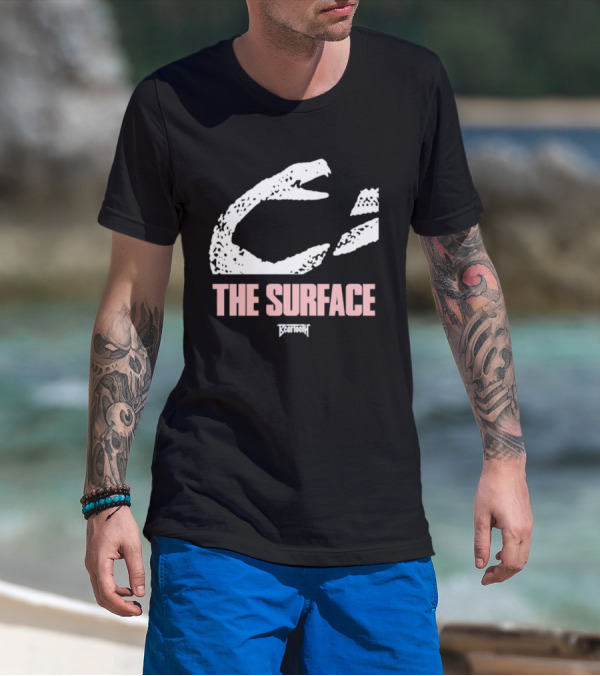 Beartooth The Surface Snake White Text T-Shirt