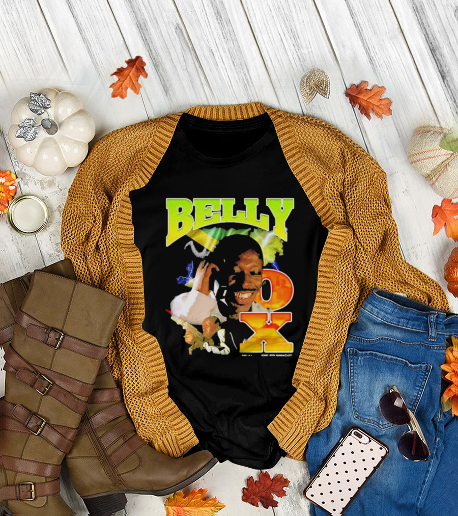 BELLY OX Romp With Bumbaclot Smiling Man with Phone and Gun T-Shirt