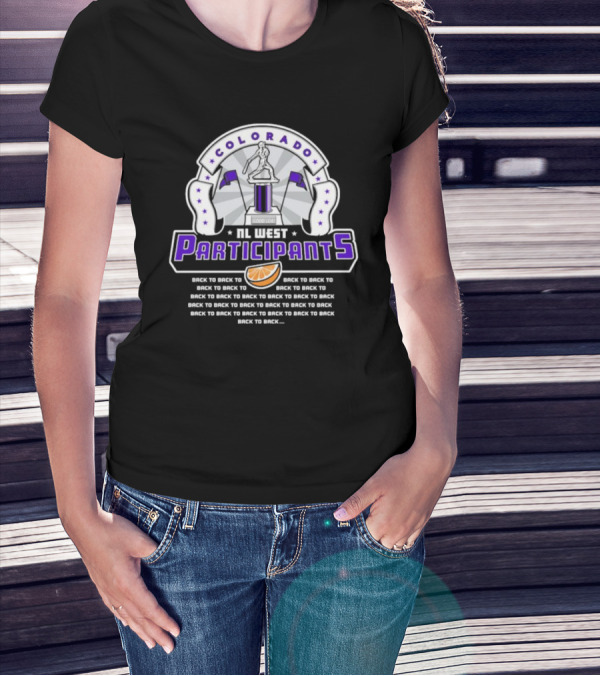 Colorado NL West Participants Back To Back Good Job Orange Slice T-Shirt