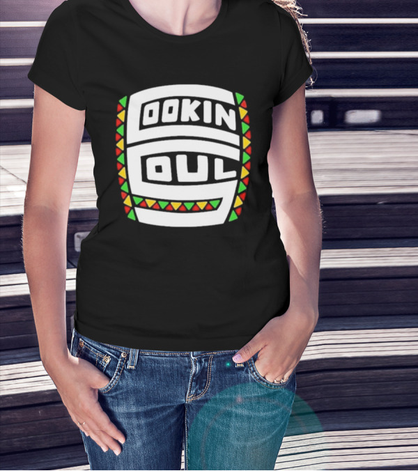 Cookin Soul Logo African Pattern Colors T-Shirt