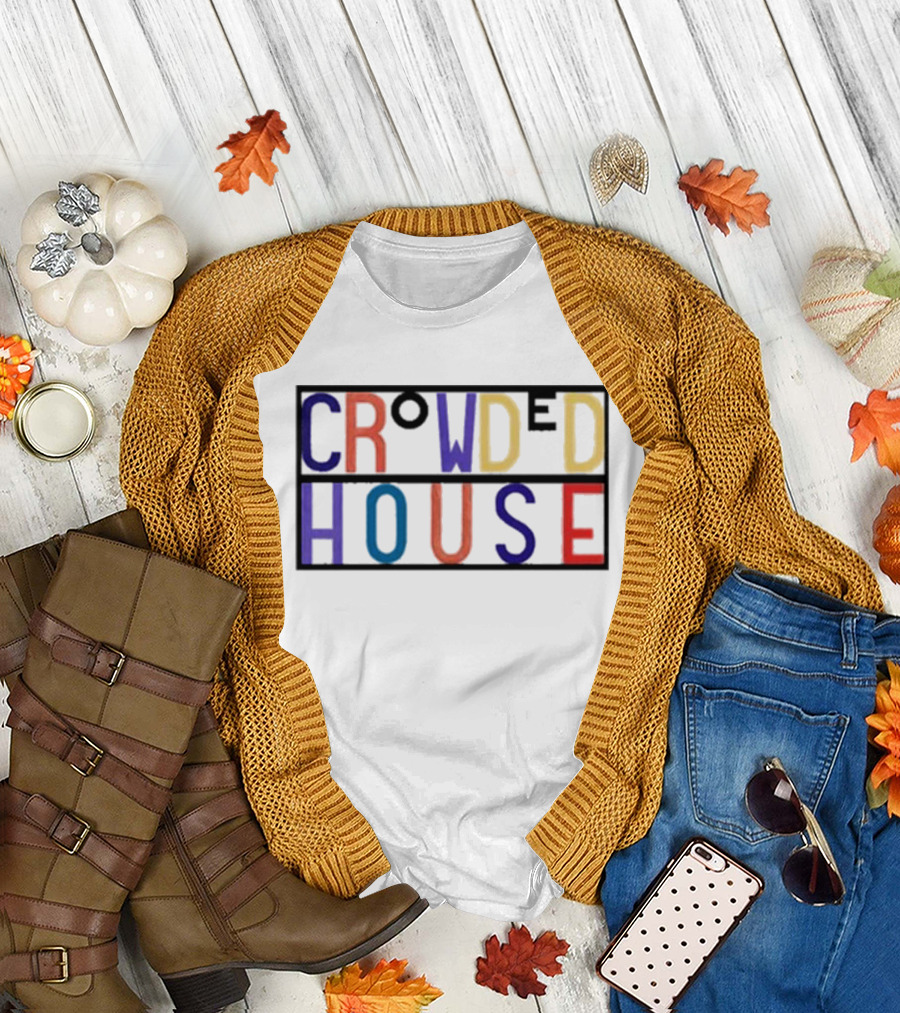 Crowded House Colorful Block Letters T-Shirt