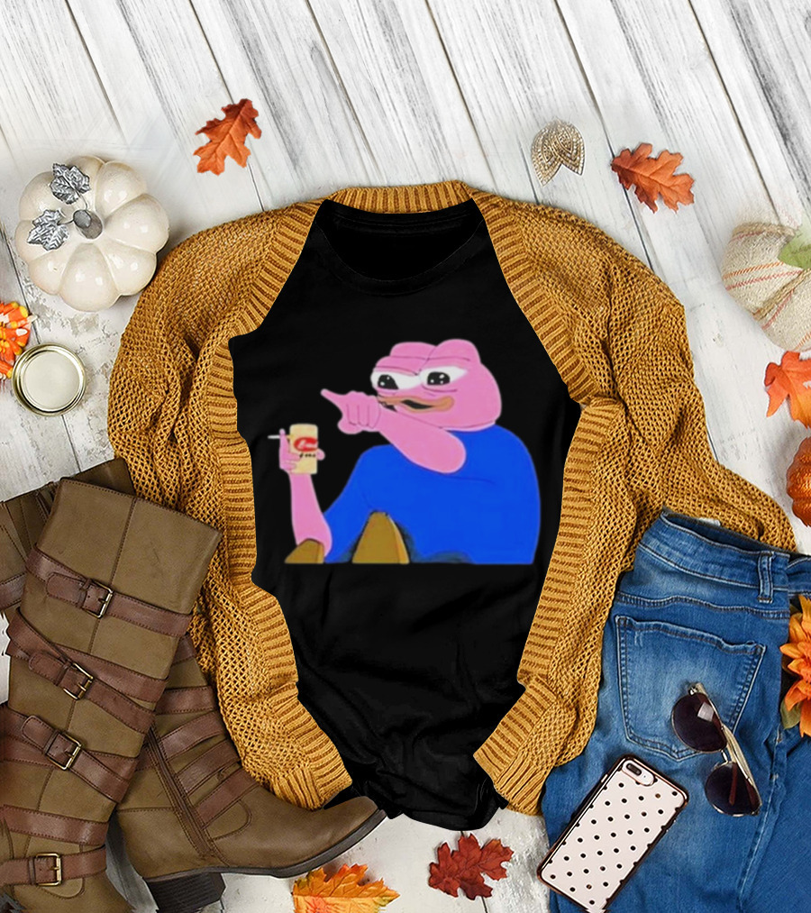 Haider $Pork Based Beer Cheetos and Pepe Style Image T-Shirt