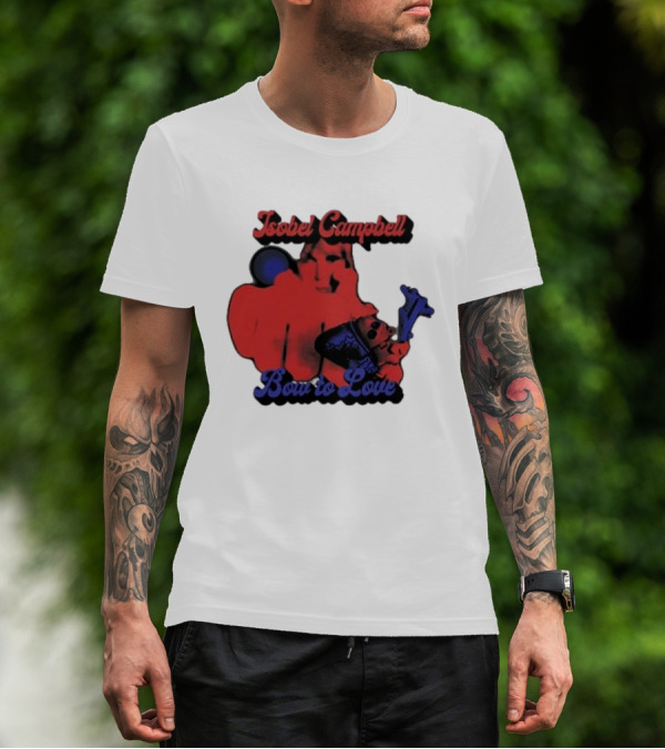 Isobel Campbell Bow To Love Retro Red And Blue T-Shirt
