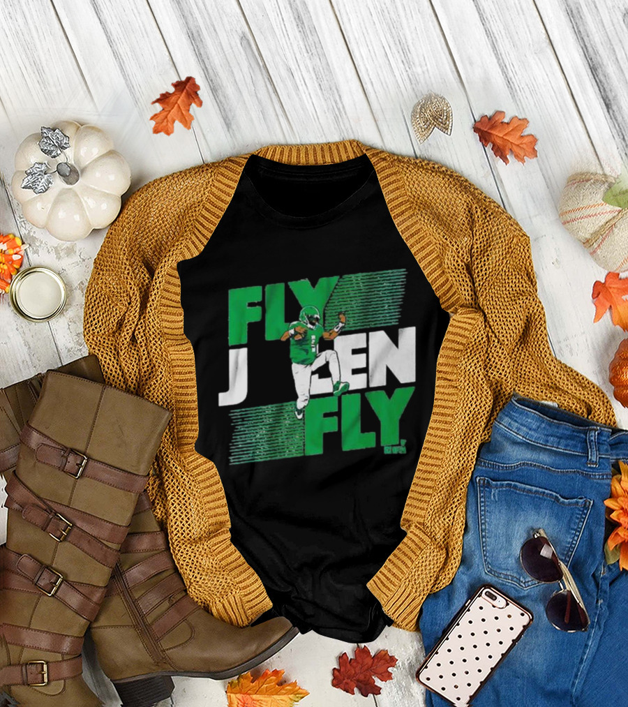 Fly Jalen Fly Green Football T-Shirt