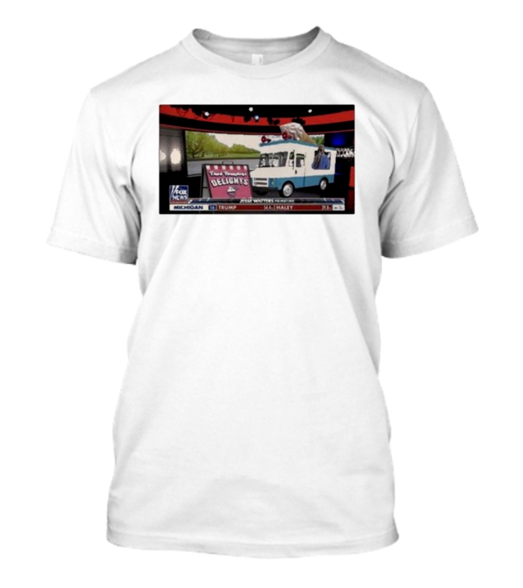 Jesse Watters Primetime Fox News Ice Cream Truck Delights T-Shirt
