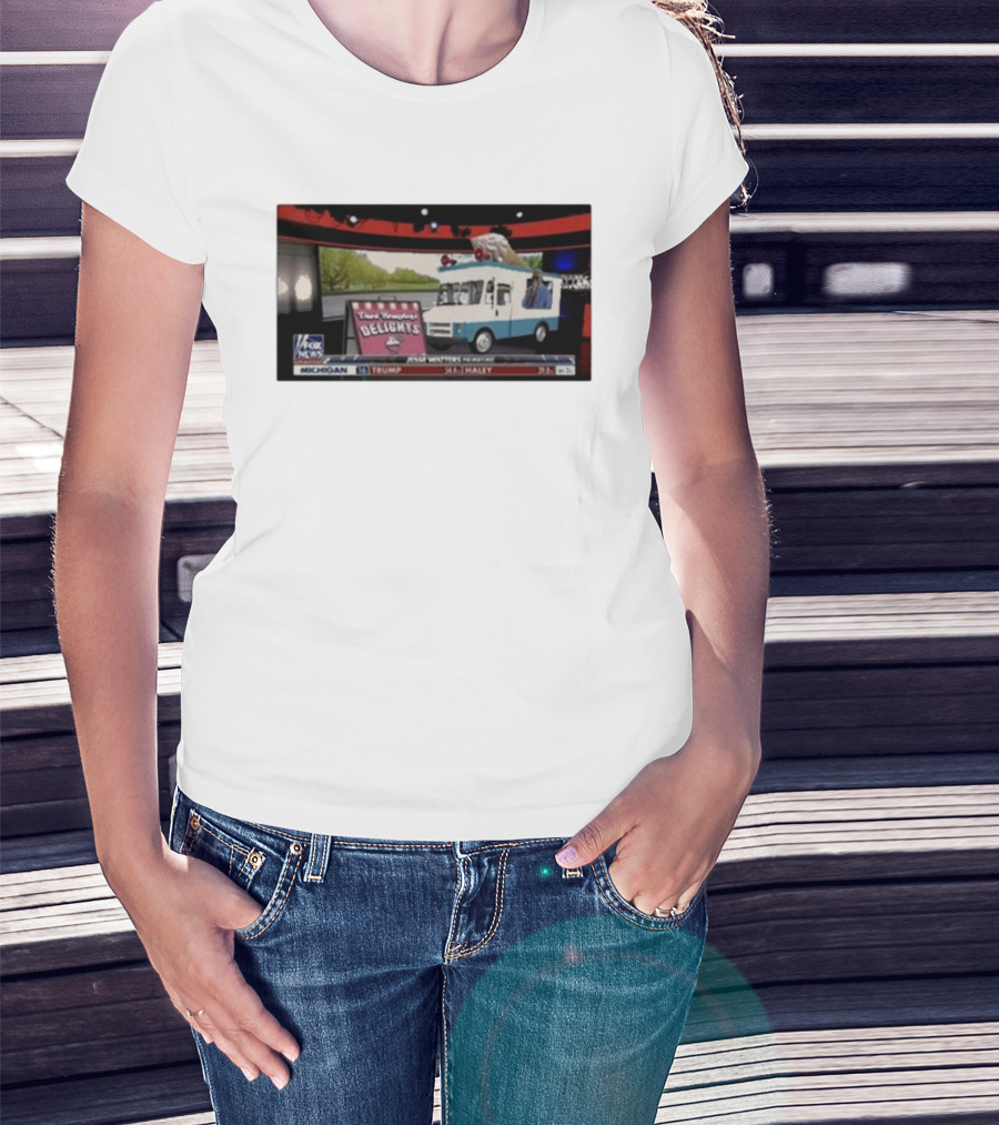 Jesse Watters Primetime Fox News Ice Cream Truck Delights T-Shirt