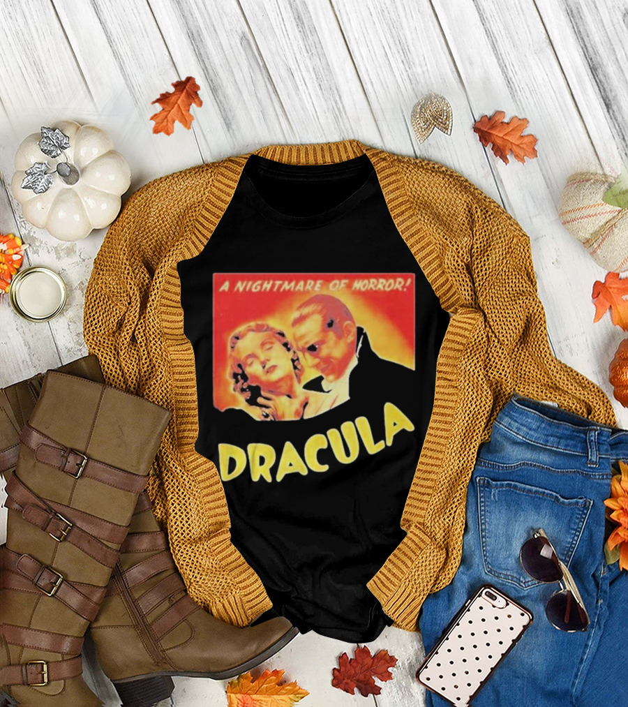 Dracula 1931 A Nightmare of Horror Film Halloween T-Shirt