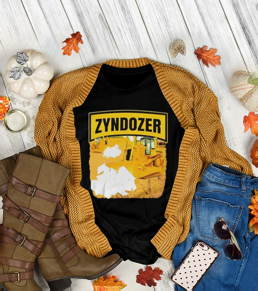 Zyndozer Funny Ahh Tees Bulldozer Image T-Shirt