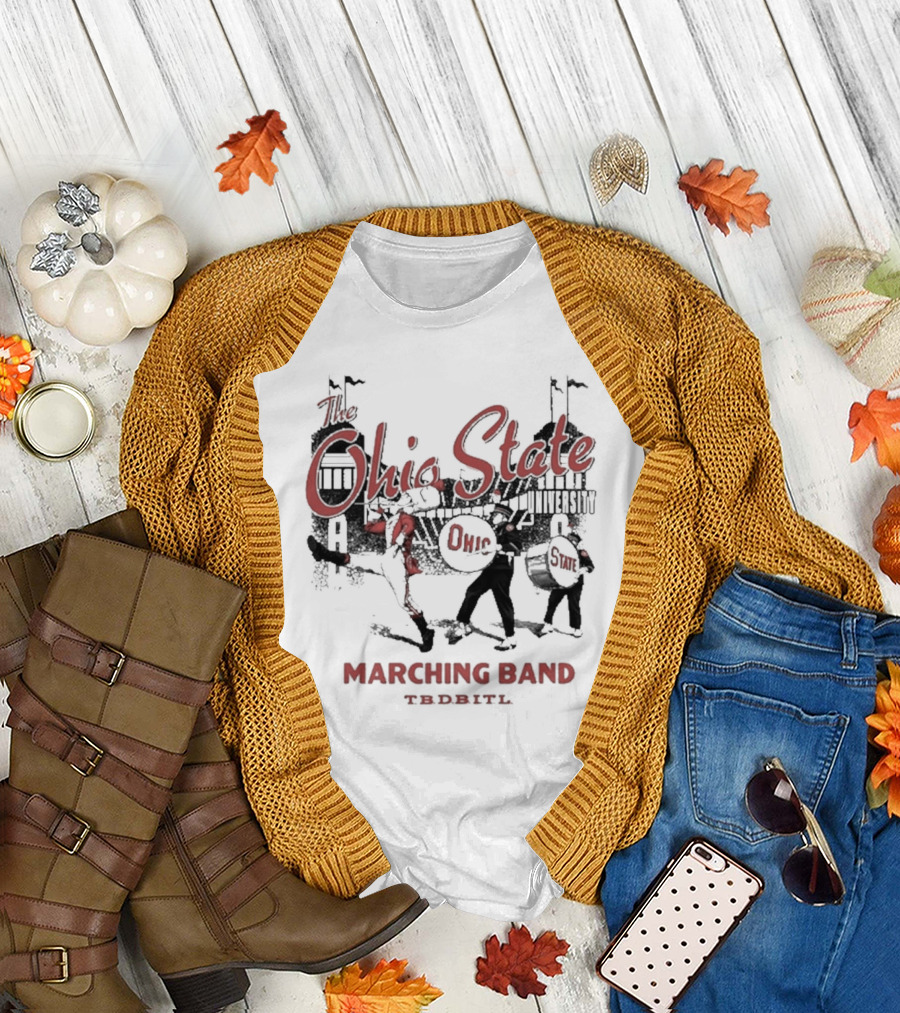 Ohio State University Marching Band TDBITL Ohio State Buckeyes Mitchell And Ness T-Shirt