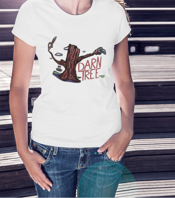 Banging Chains Darn Tree Disc Golf Humor T-Shirt