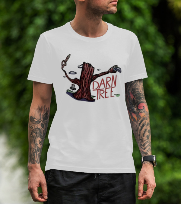 Banging Chains Darn Tree Disc Golf Humor T-Shirt