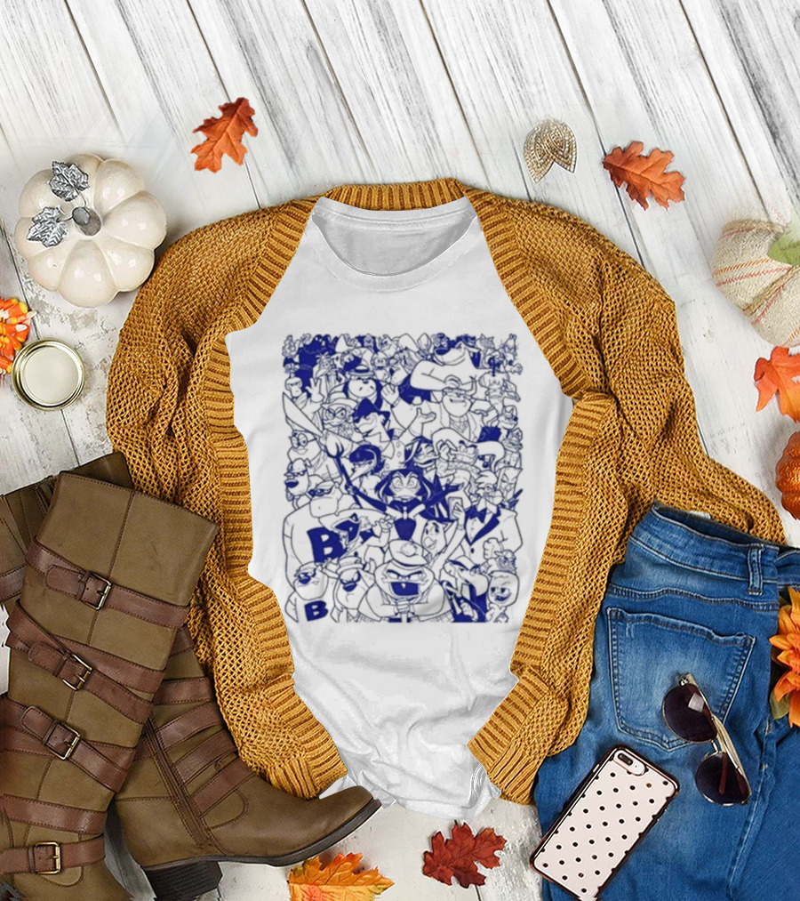 Duck Villains Dark Blue Ensemble by Brian Danger T-Shirt