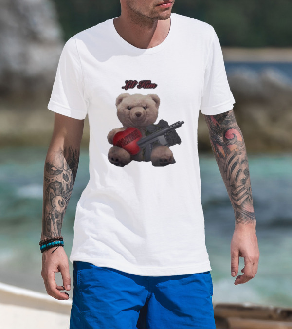 Lil Kim #Mine Teddy Bear With Gun T-Shirt