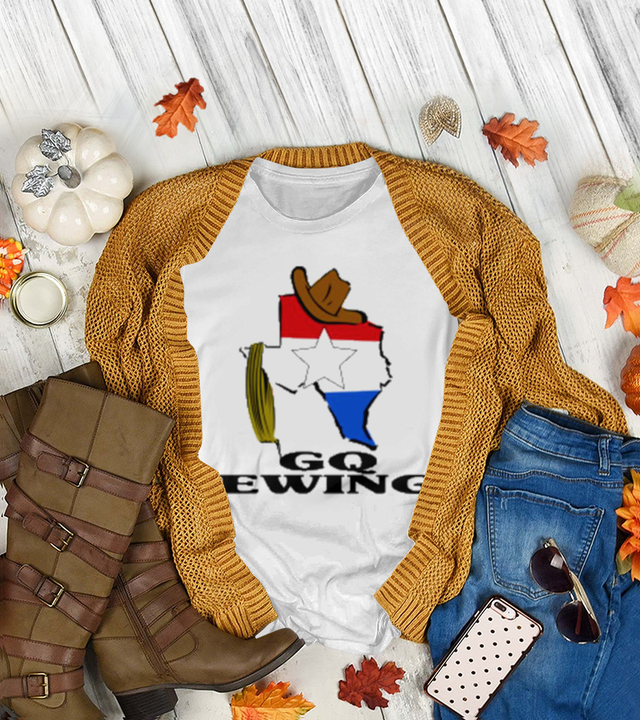 Lone Star GQ Ewing Texas Hat Star Colors T-Shirt